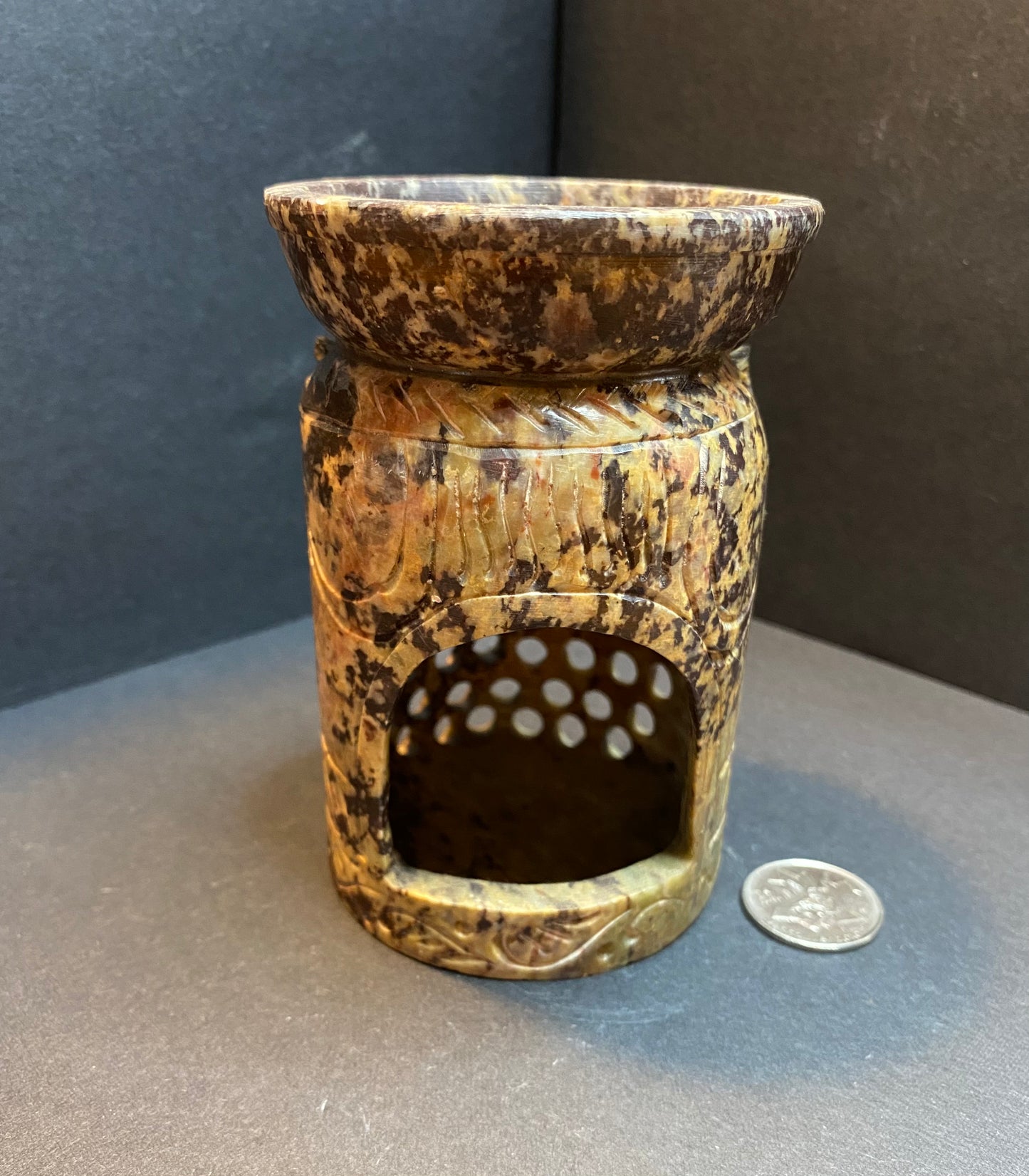 Brown Owl Soapstone Oil Warmer - Nymphs Nook