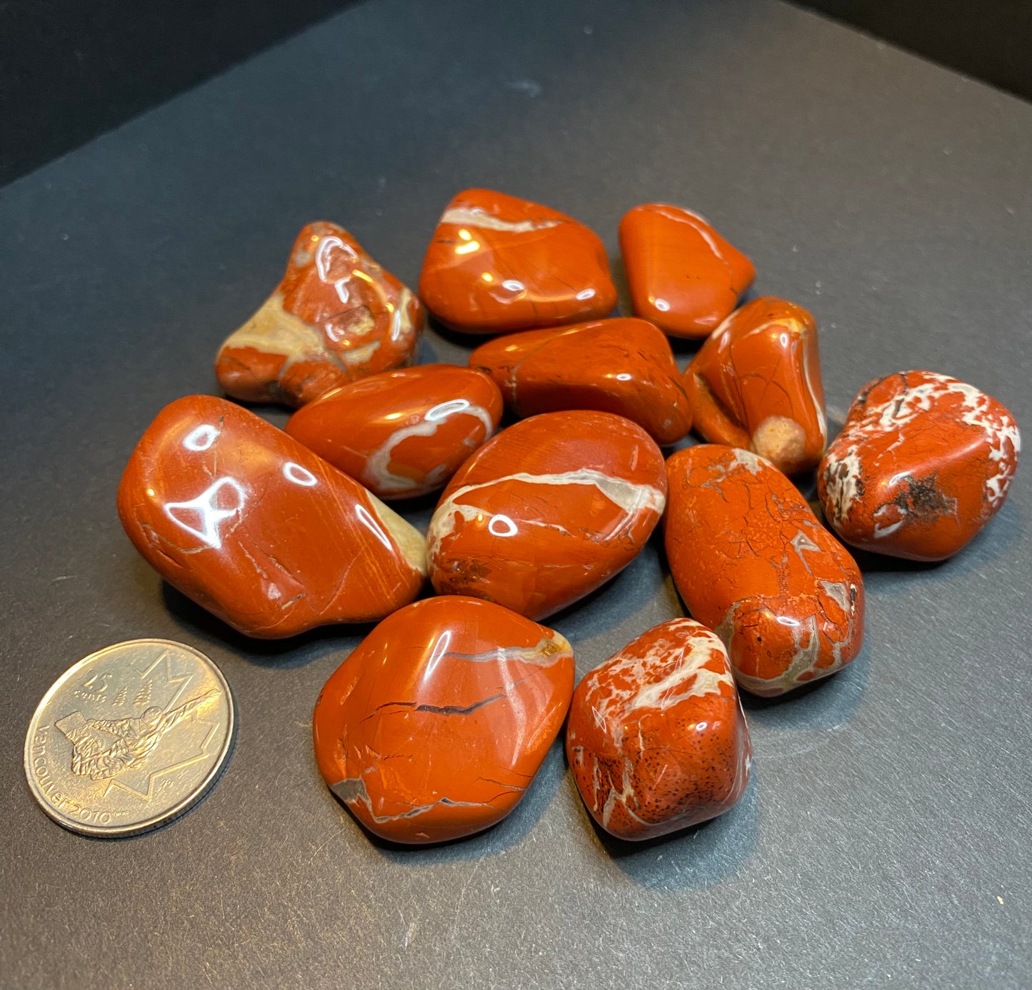 Red Jasper Tumbled Stones - Nymphs Nook