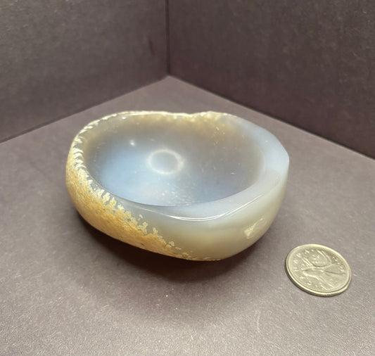 Agate Bowl; Hand-Carved Crystal Dish - Nymphs Nook