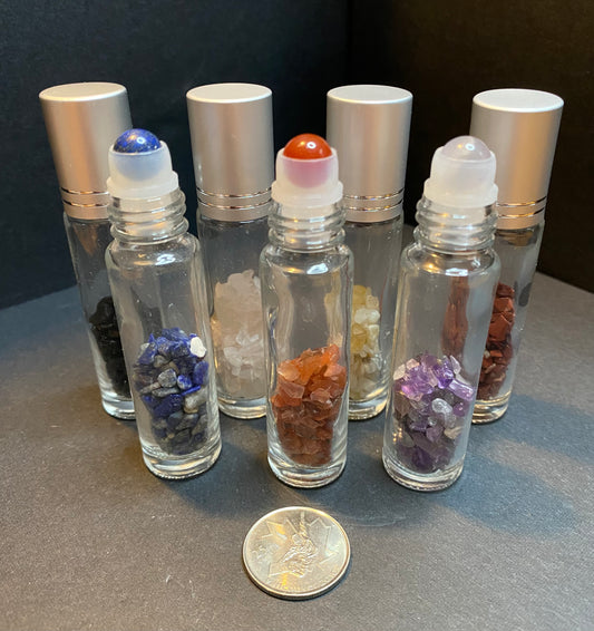 Crystal Roller Bottles - Nymphs Nook