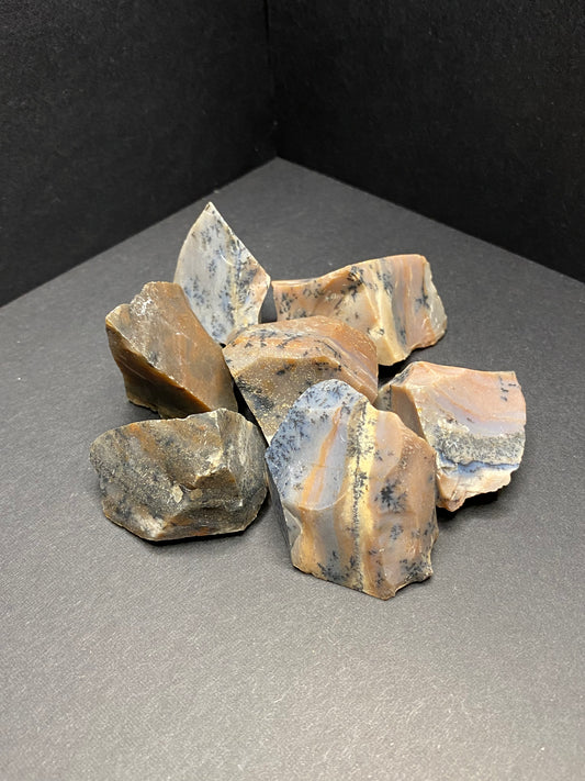 Dendrite Jasper Rough Chunks - Nymphs Nook