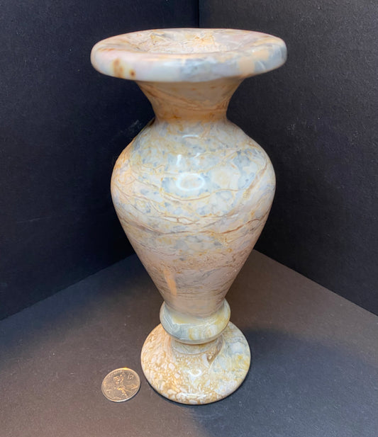 Egyptian Marble Candle Holder Vase - Nymphs Nook