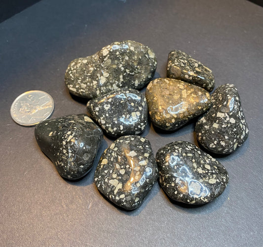 Guinea Fowl Jasper; Tumbled Stones, South Africa - Nymphs Nook