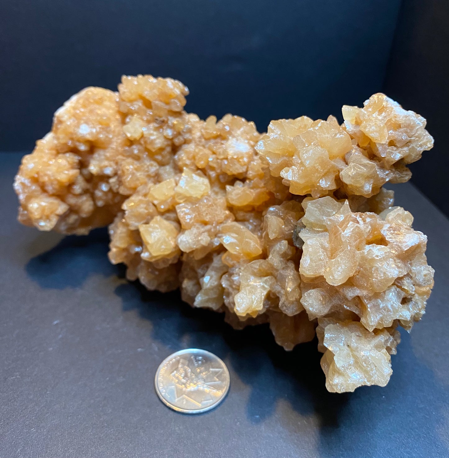 Huge Cave Calcite with Aragonite Cluster - Nymphs Nook