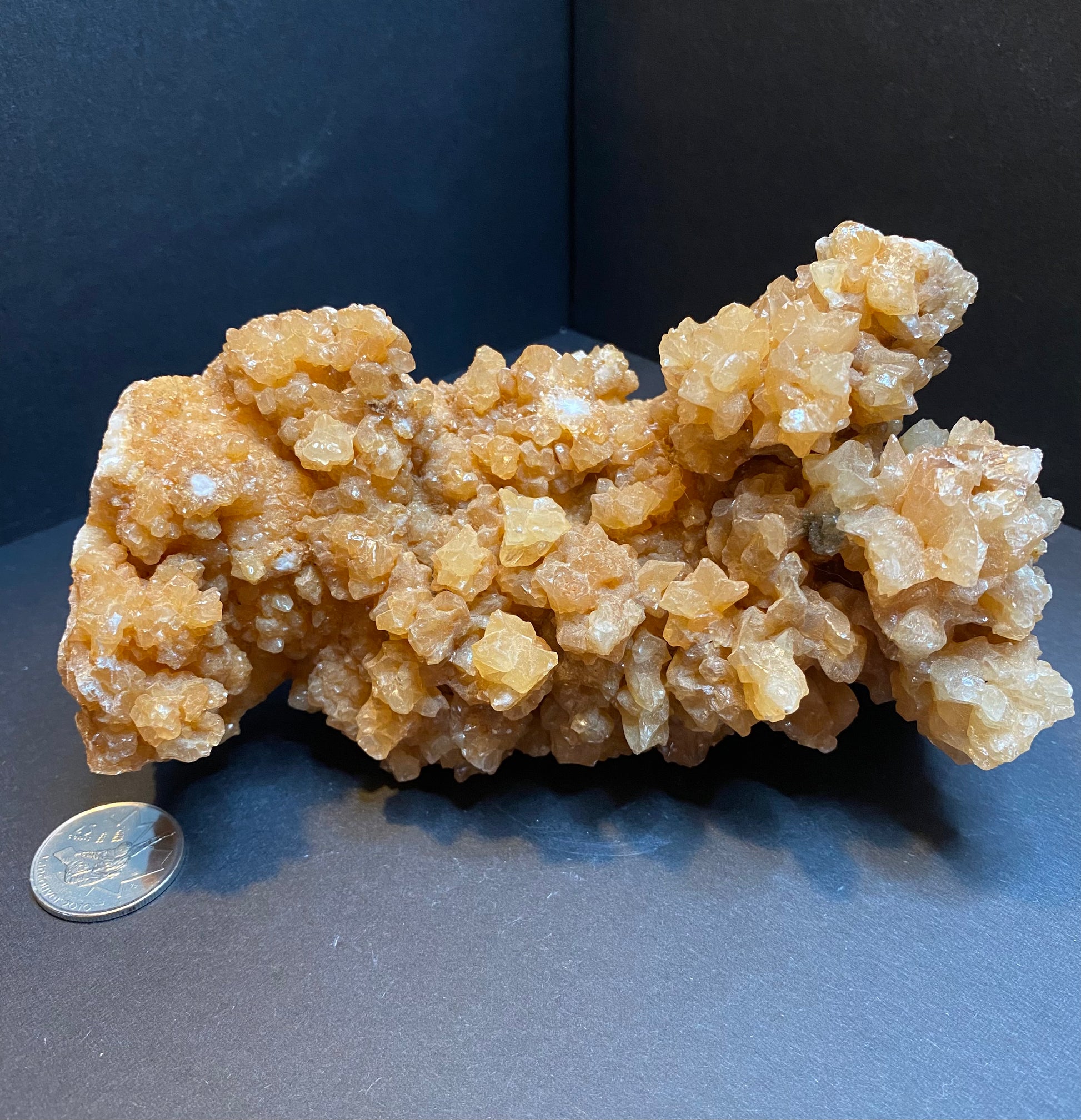 Huge Cave Calcite with Aragonite Cluster - Nymphs Nook