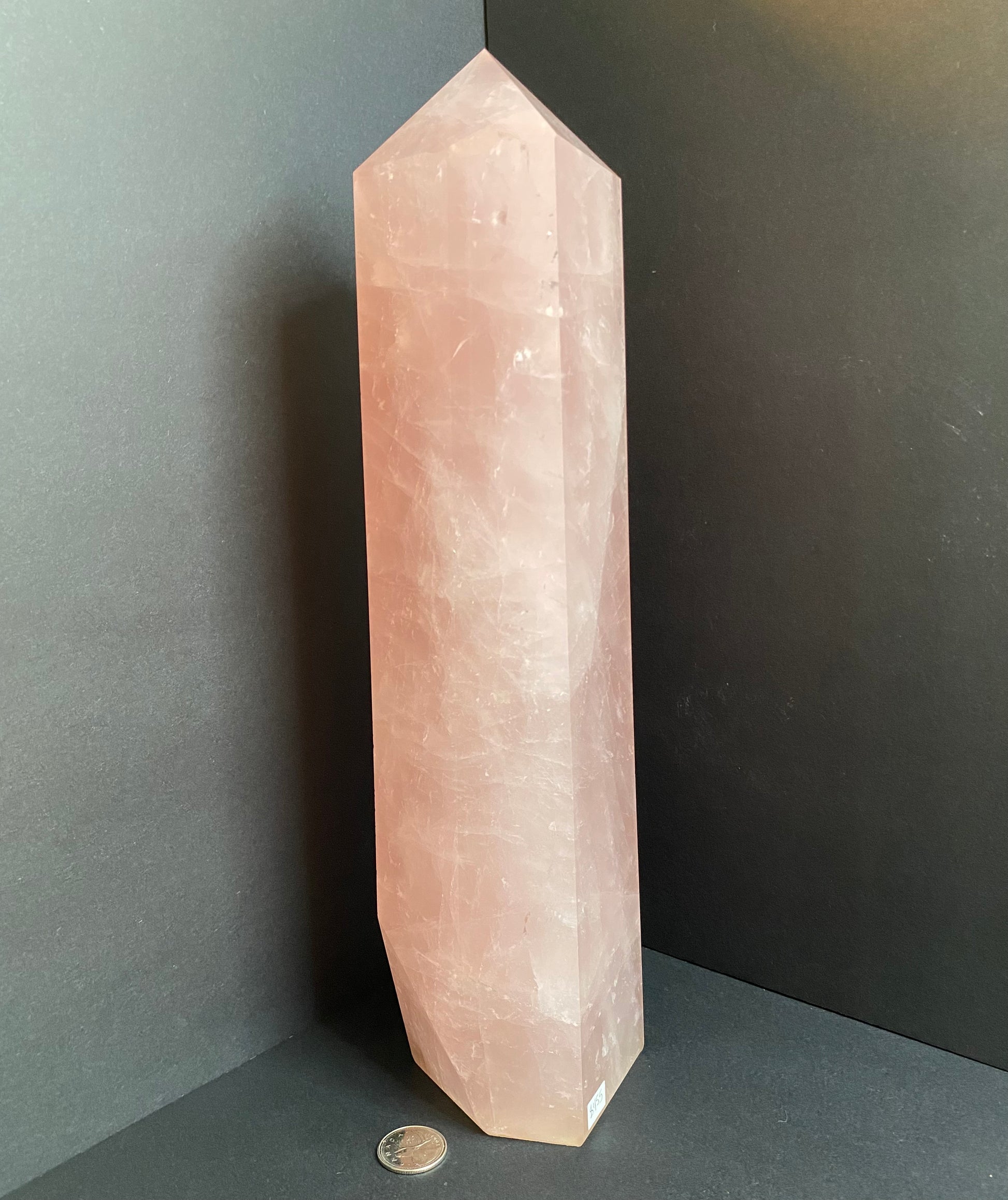 Huge Rose Quartz Tower Obelisk Generator - Nymphs Nook
