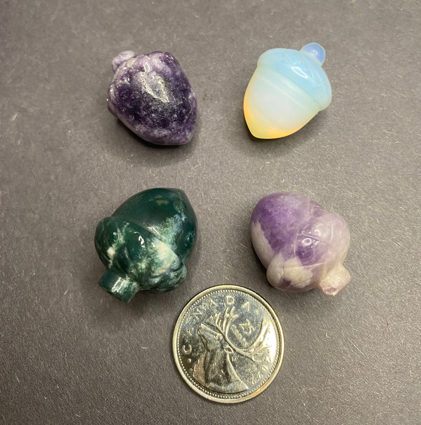 Mini Crystal Acorn Carvings - Nymphs Nook