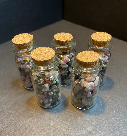 Multi Tourmaline Mini Chips Jar - Nymphs Nook