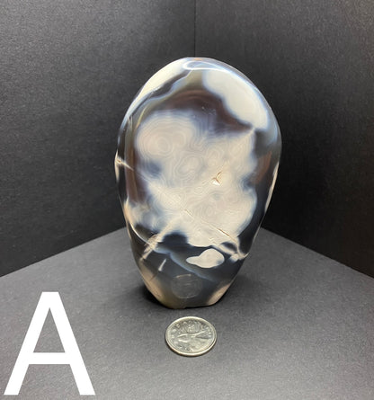 Orca Agate Standing Freeform - Nymphs Nook