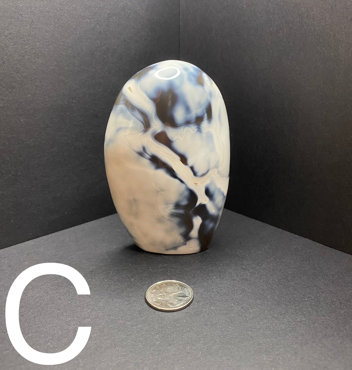 Orca Agate Standing Freeform - Nymphs Nook
