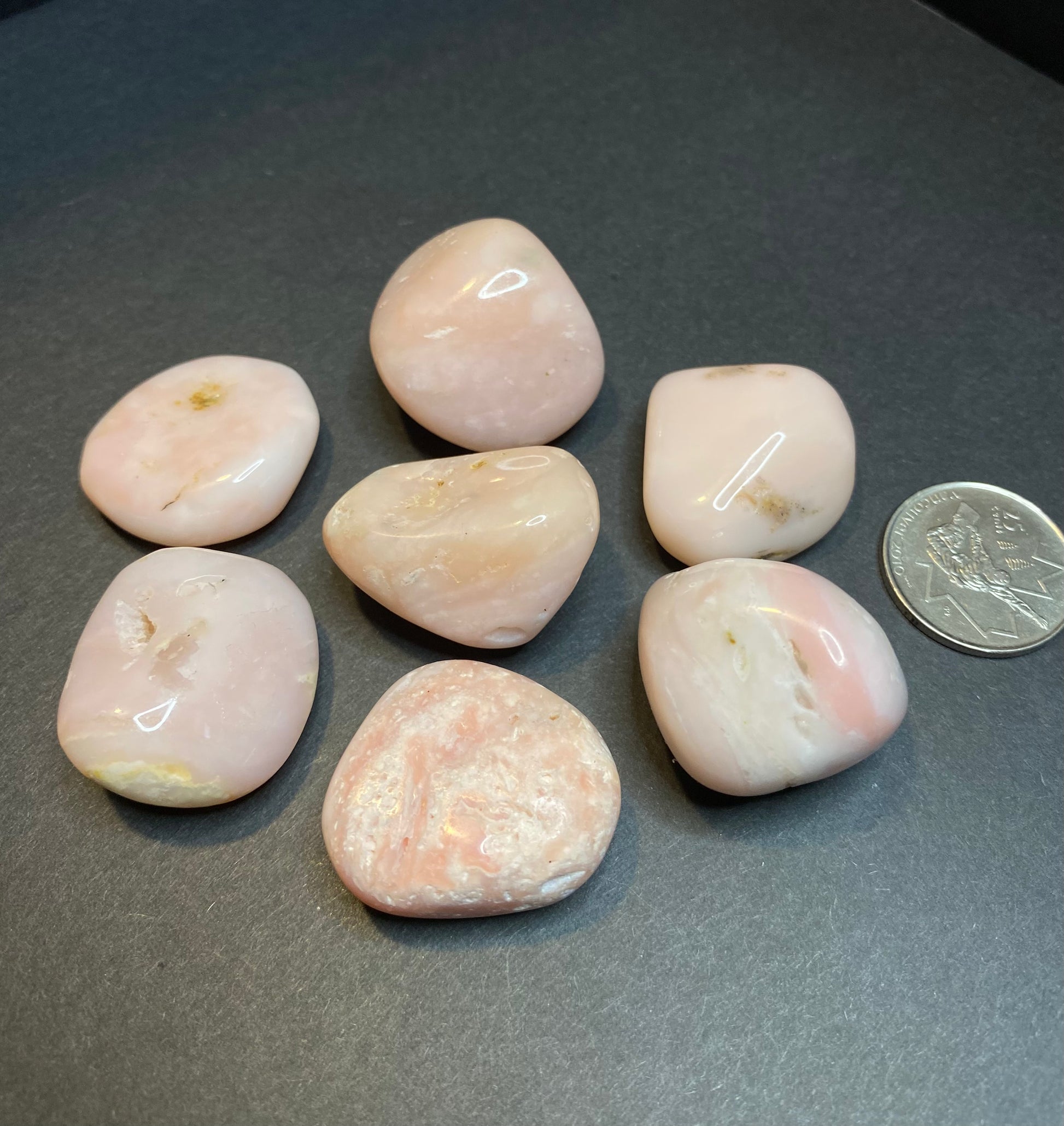 Pink Opal Tumbled Stone - Nymphs Nook