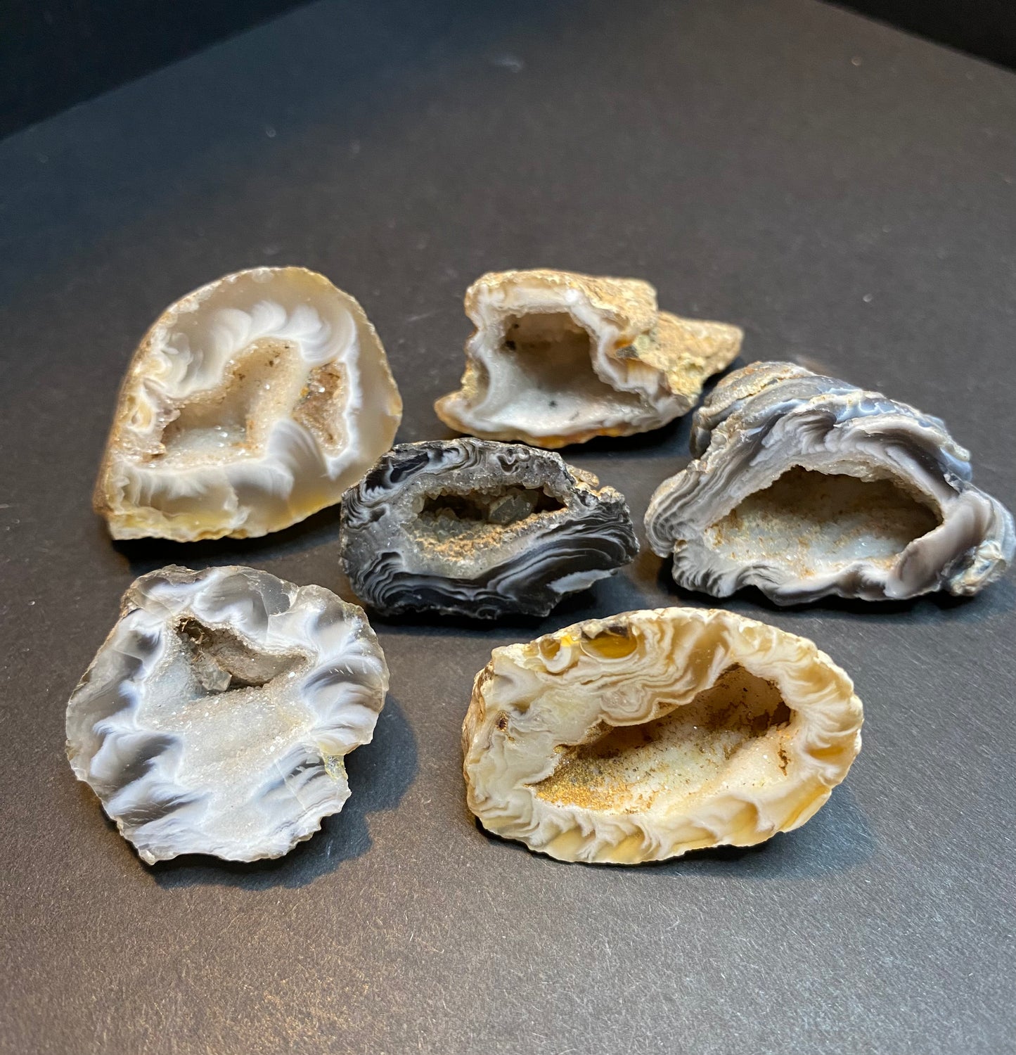 Polished Mini Geode Halves - Nymphs Nook