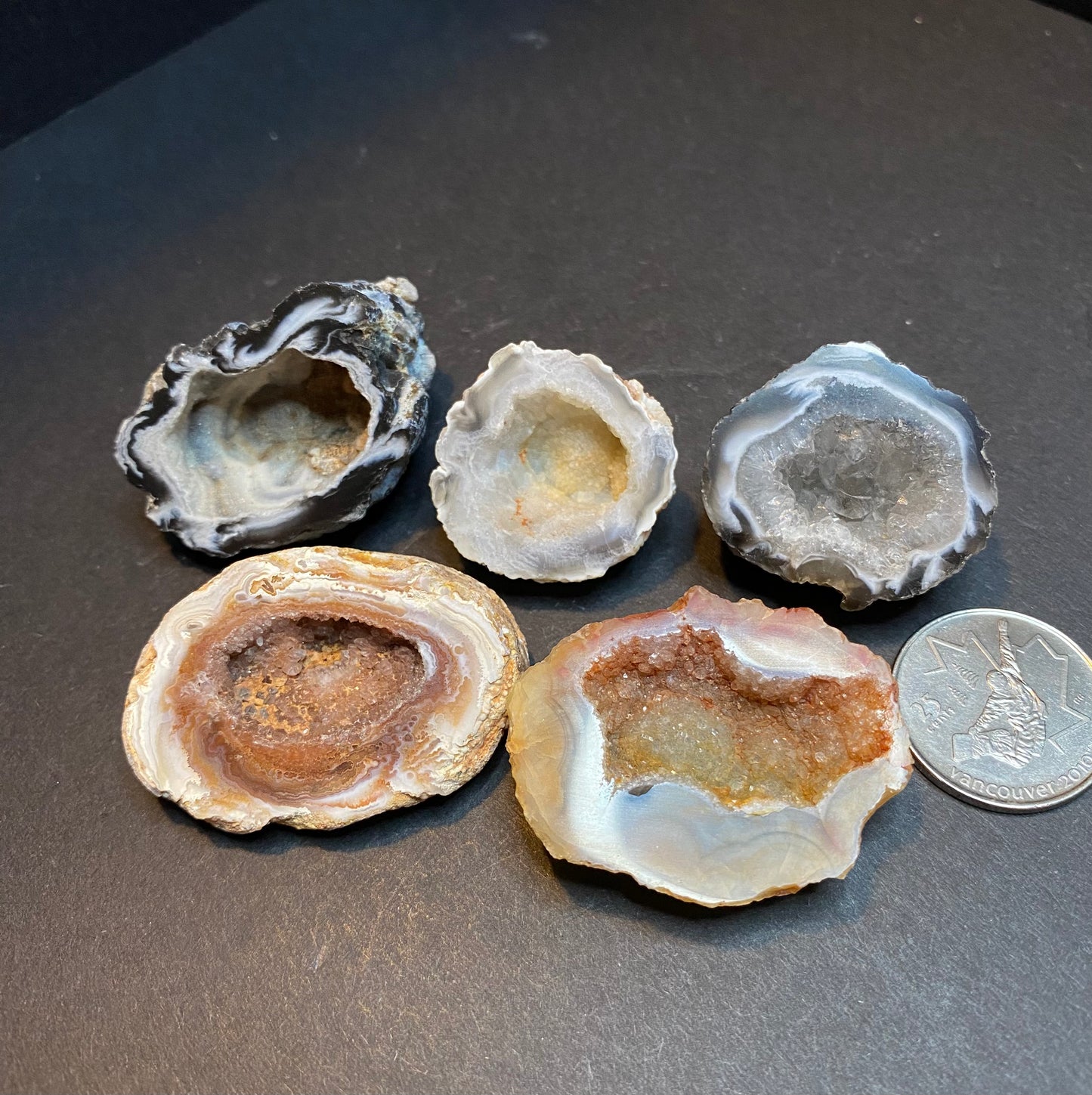 Polished Mini Geode Halves - Nymphs Nook