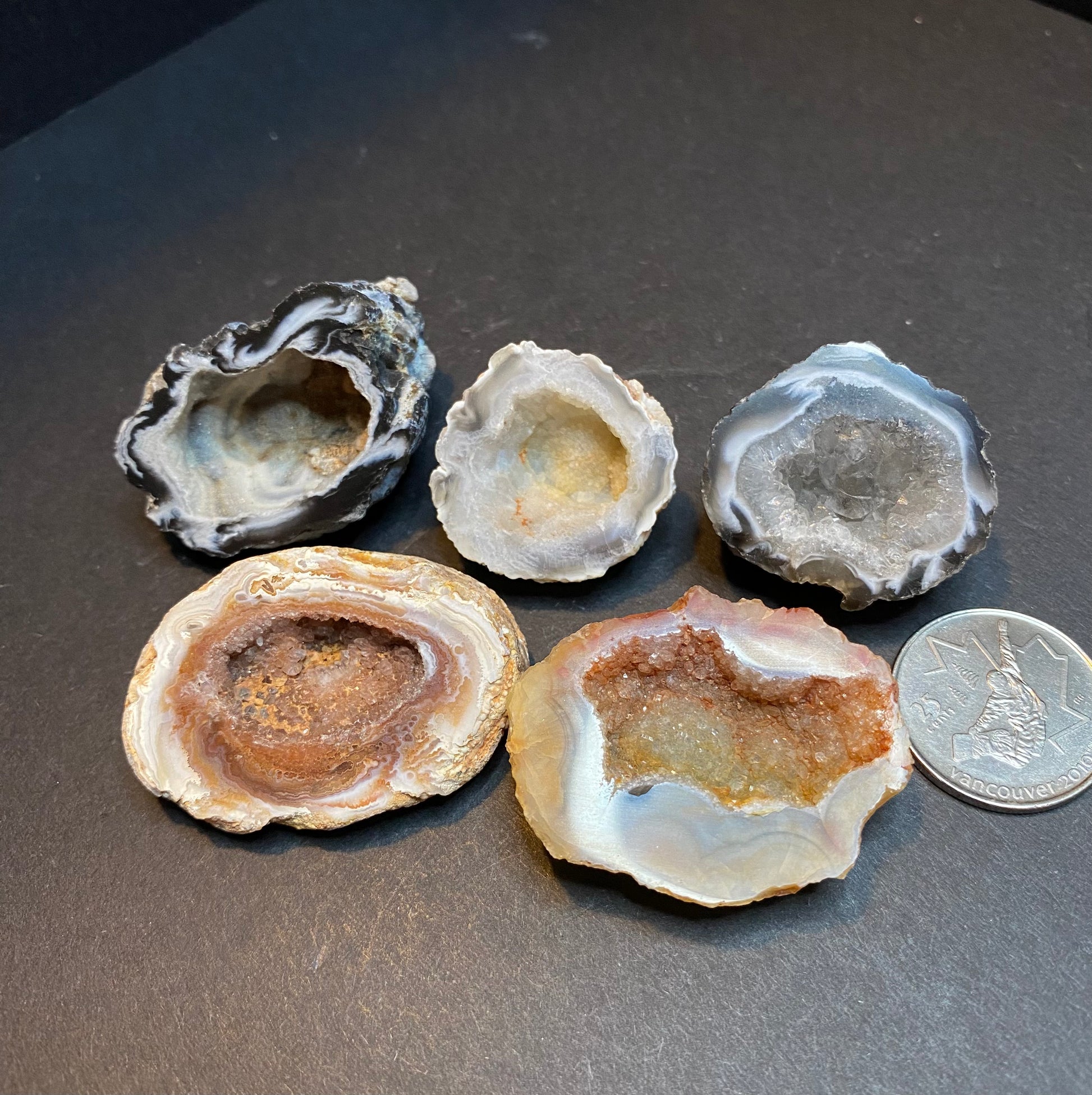 Polished Mini Geode Halves - Nymphs Nook