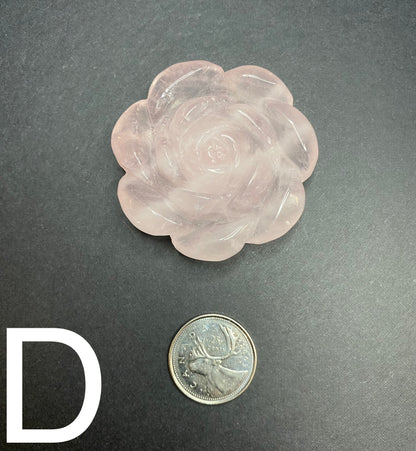 Rose Quartz Carved Roses - Nymphs Nook