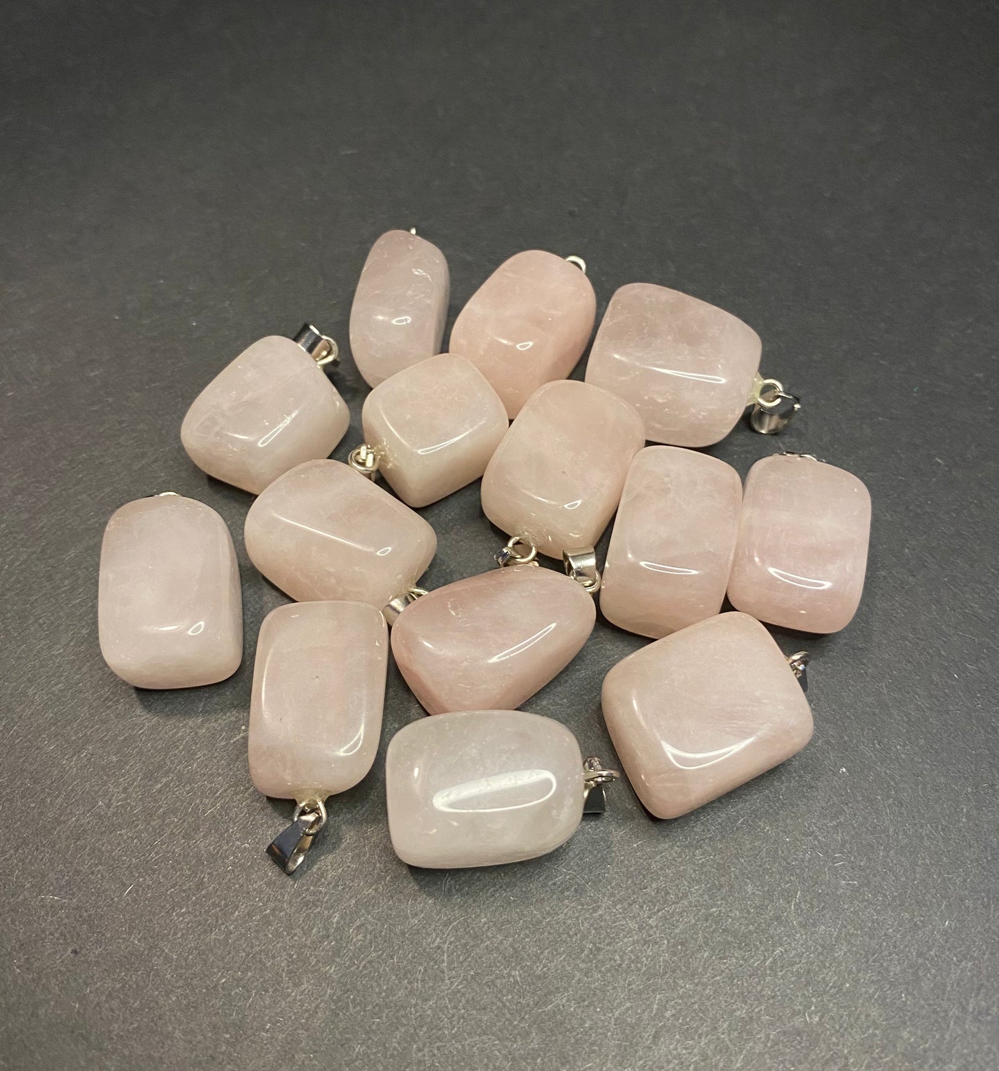 Rose Quartz Pendants (Chain Not Included) - Nymphs Nook
