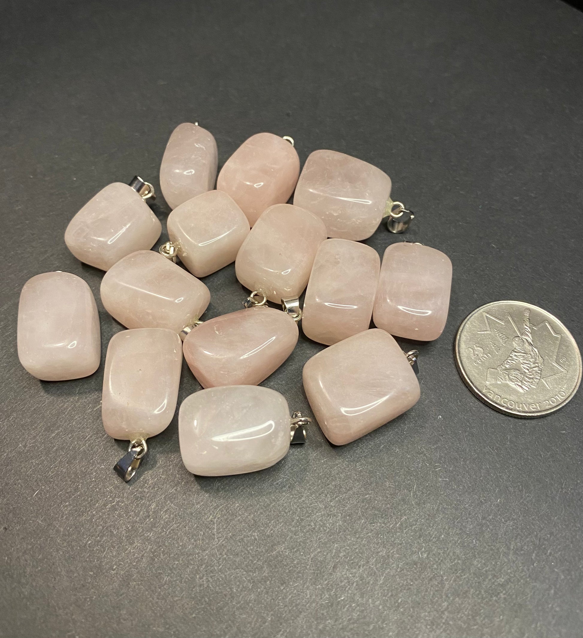 Rose Quartz Pendants (Chain Not Included) - Nymphs Nook
