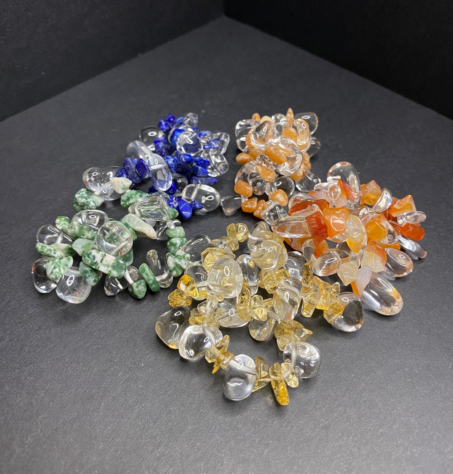 Shiny Crystal Chip Bracelets - Nymphs Nook