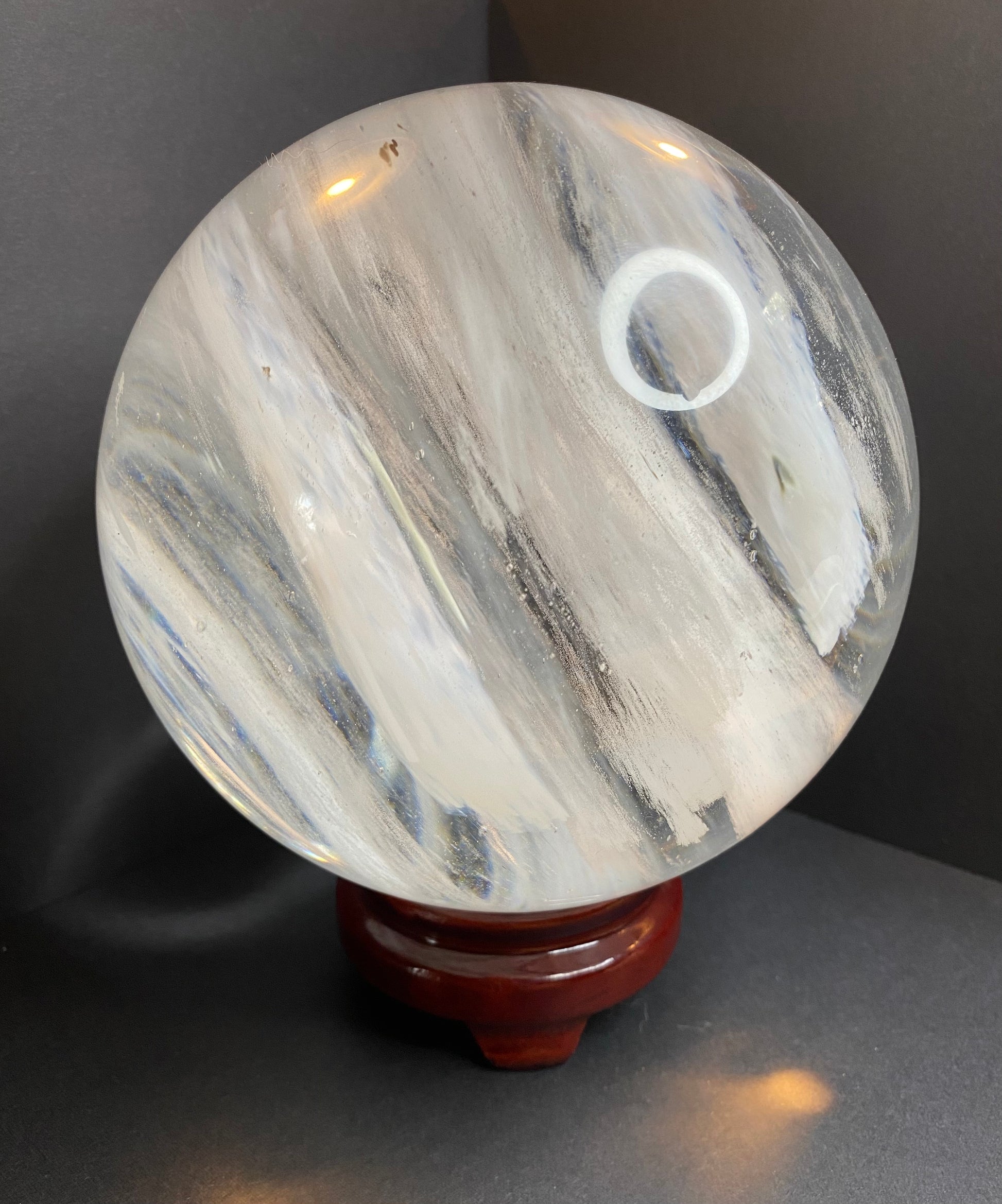 Smelting Glass Garden Gazing Ball Sphere - Nymphs Nook