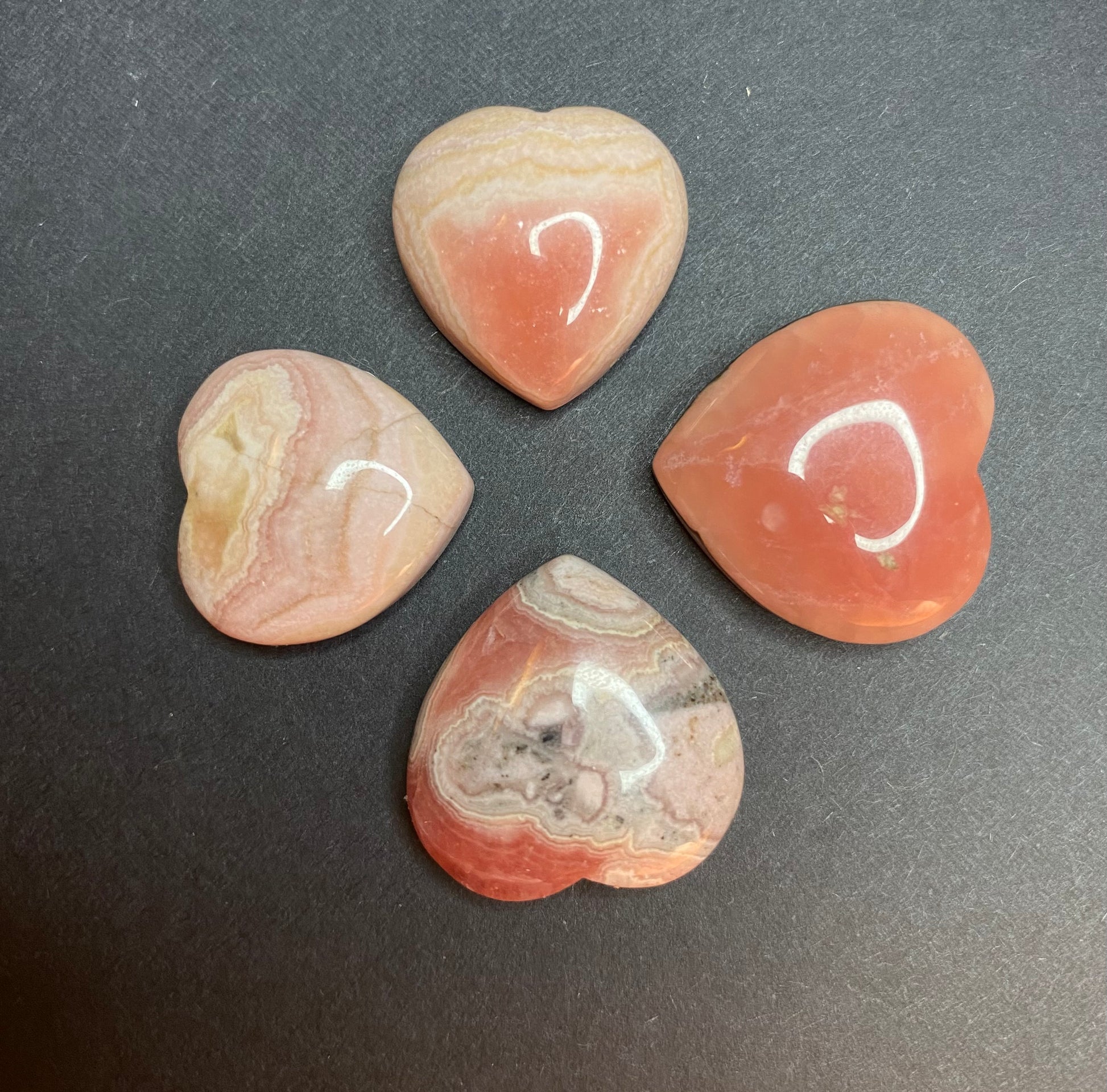 Top Shelf Rhodonite Mini Heart Cabochon - Nymphs Nook