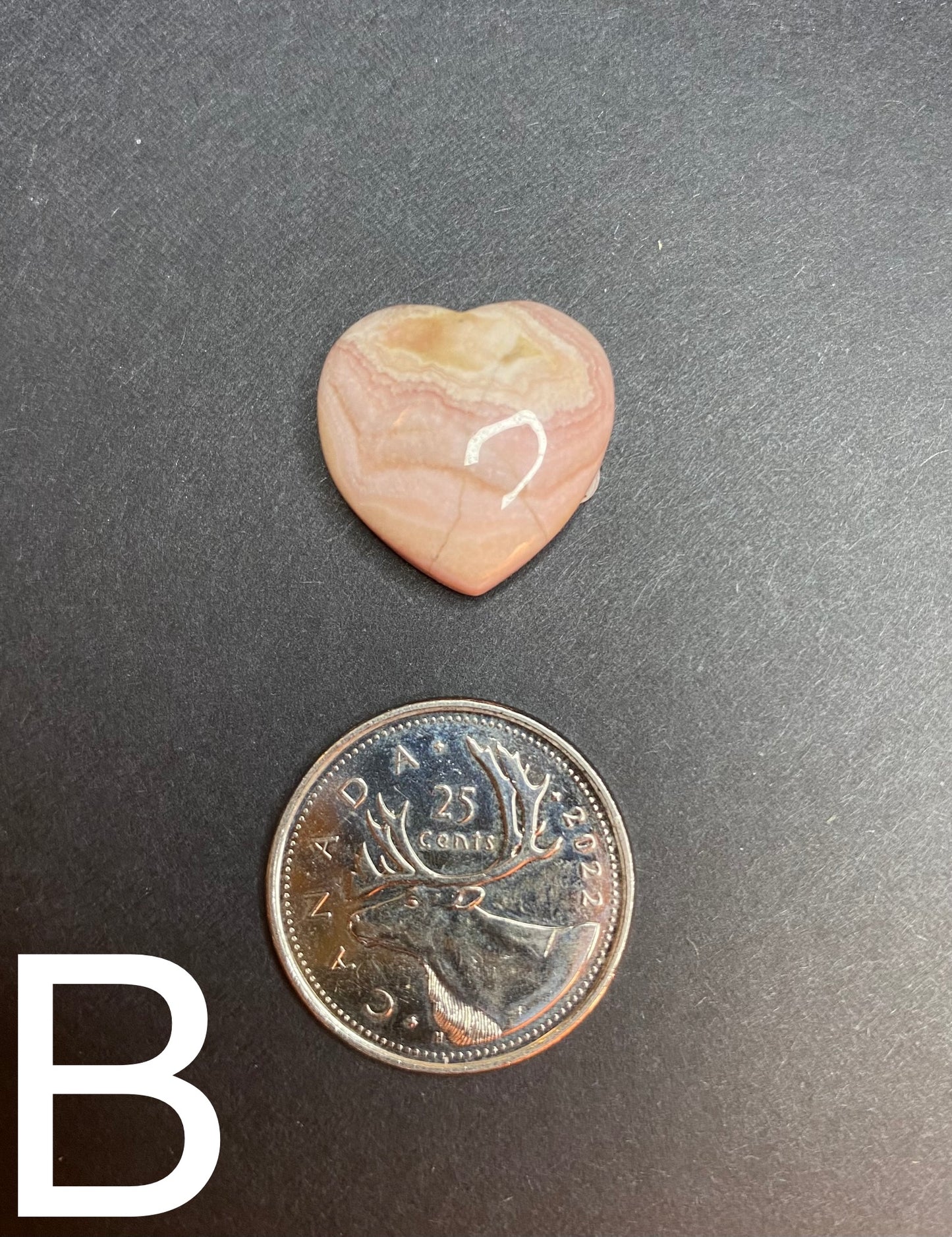 Top Shelf Rhodonite Mini Heart Cabochon - Nymphs Nook