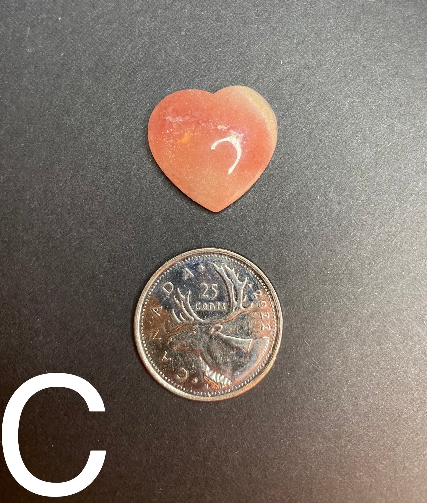 Top Shelf Rhodonite Mini Heart Cabochon - Nymphs Nook