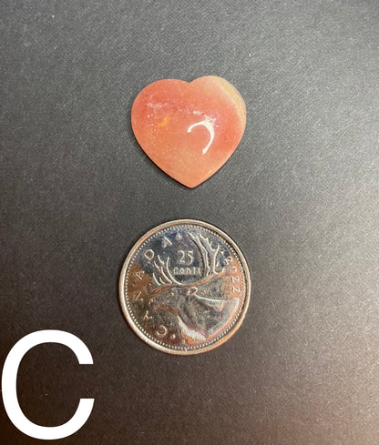 Top Shelf Rhodonite Mini Heart Cabochon - Nymphs Nook